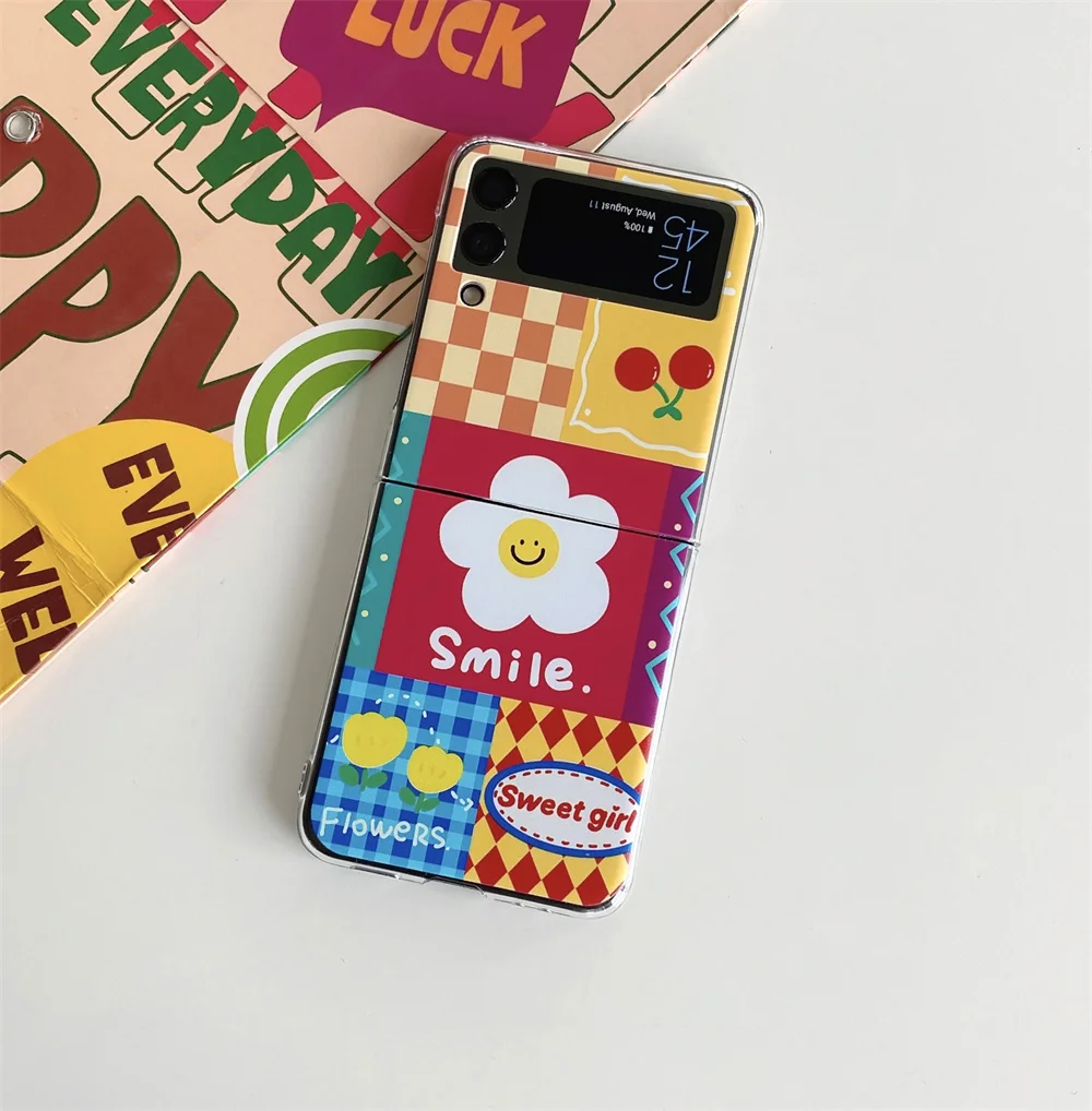 Cute Korean Sun Samsung Phone Case for Samsung Galaxy Z Flip (4G