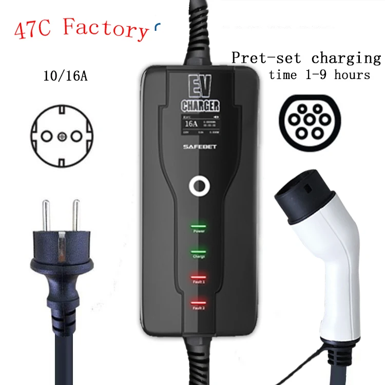 

Портативное домашнее зарядное устройство для электромобилей Longrun, тип 2, IEC 62196-2, зарядное устройство для электромобилей