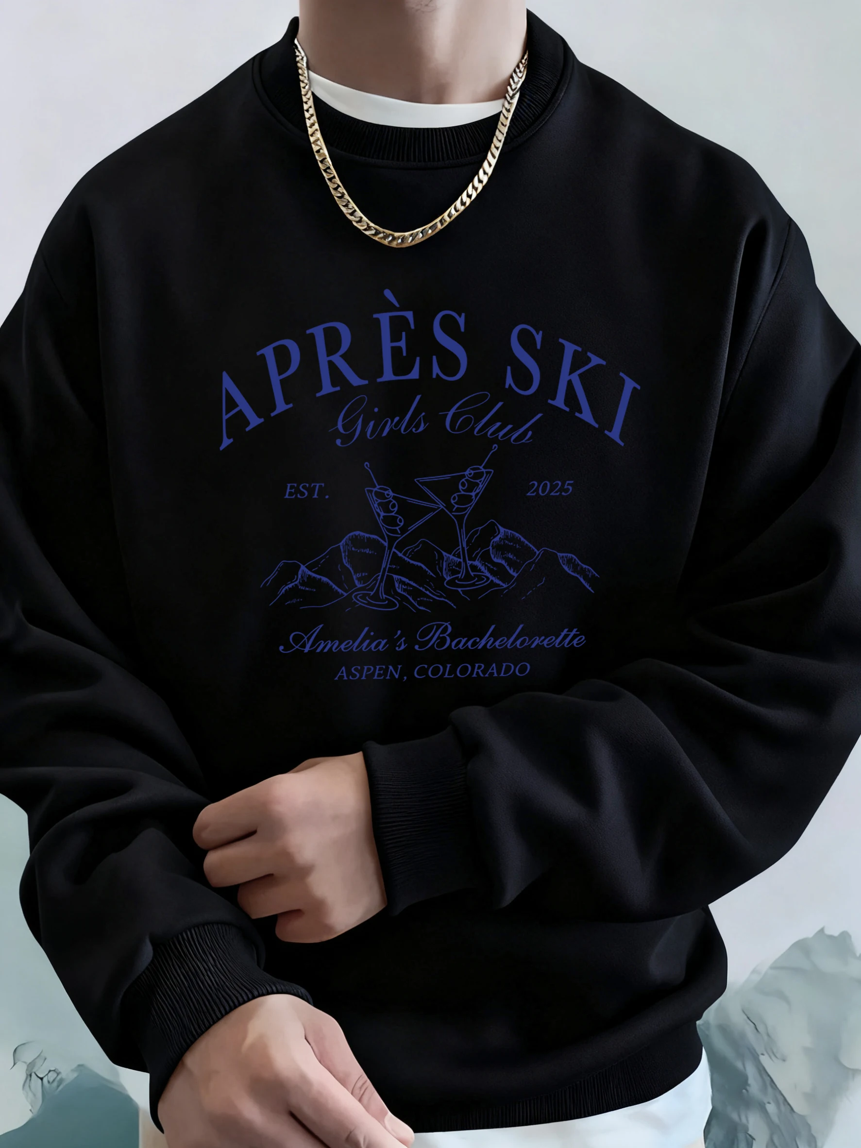 Sweat à Capuche Unisexe Motif Ski Colorado/Aspen - Neuf Avec étiquettes