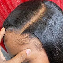 human hair lace front wig
