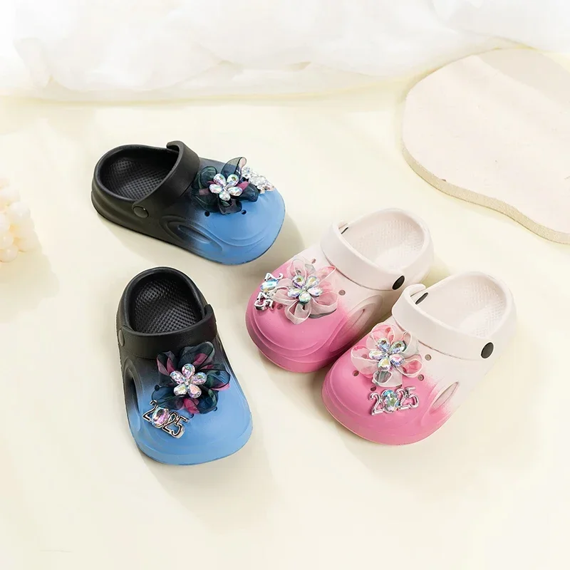 Girls Casual Princess Slippers Soft Non Slip Kids Beach Shoes