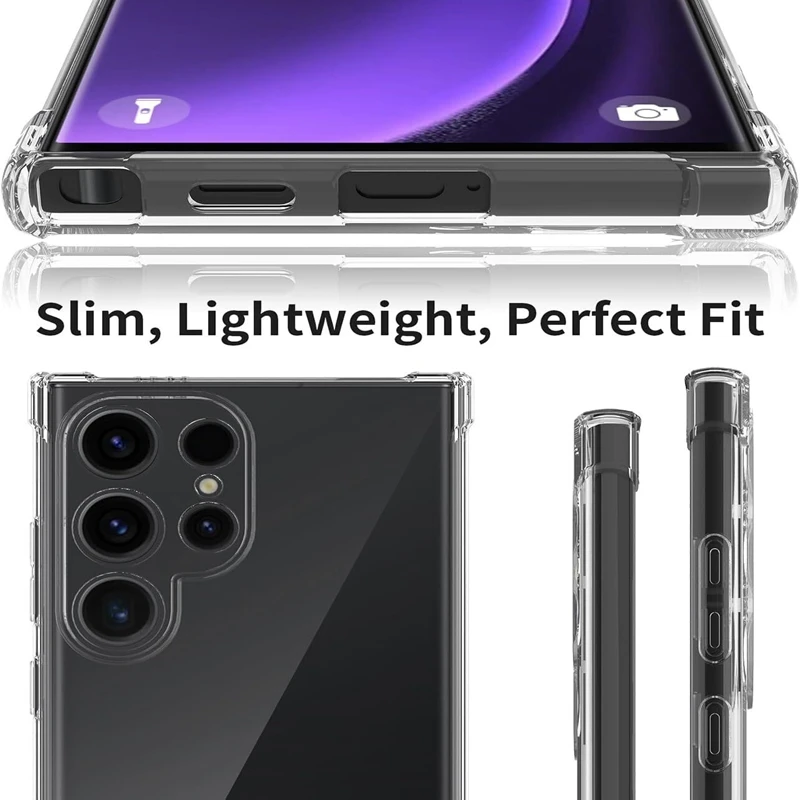 Crystal Clear Shockproof TPU Protective Phone Case - Slim, Durable Bumper Cover