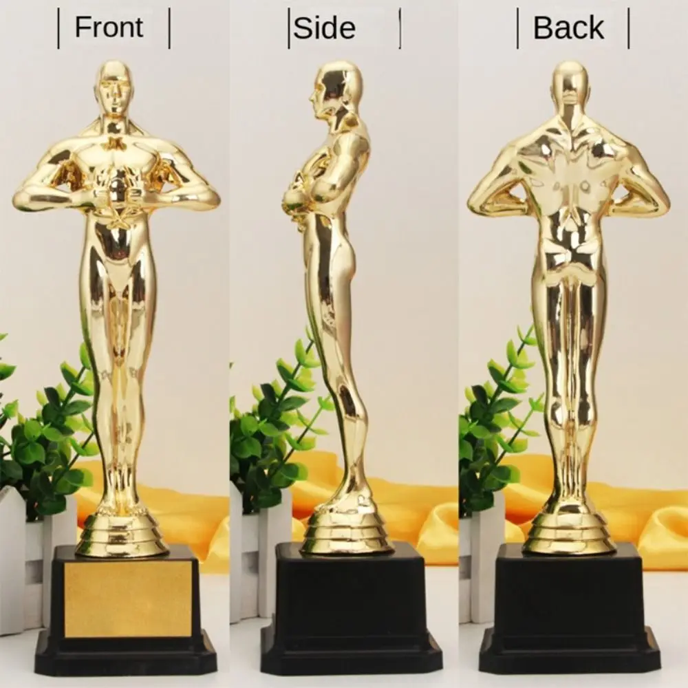 Replica Oscar Trophy Awards 18cm 21cm 26cm Plastic Small Gold Statue Party Celebrations Gifts Gold-Plated Craft Souvenirs