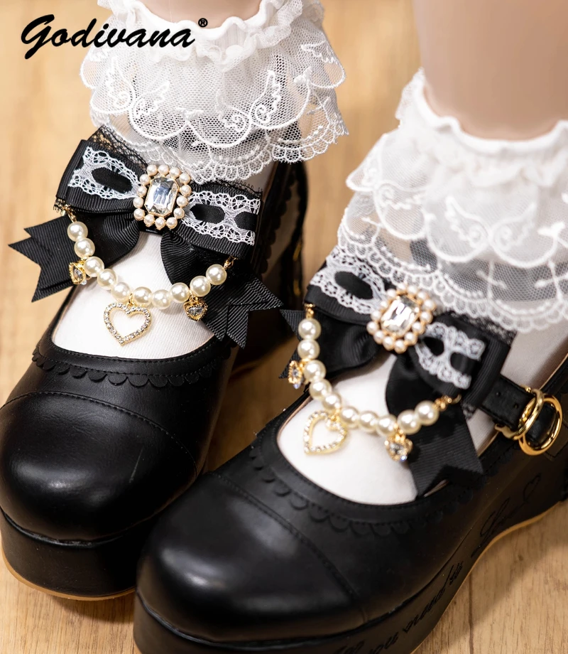 japanese-handmade-pearl-chain-shoe-clip-lolita-barrettes-side-clip-mine-series-mass-produced-horsetail-headwear-shoe-ornament