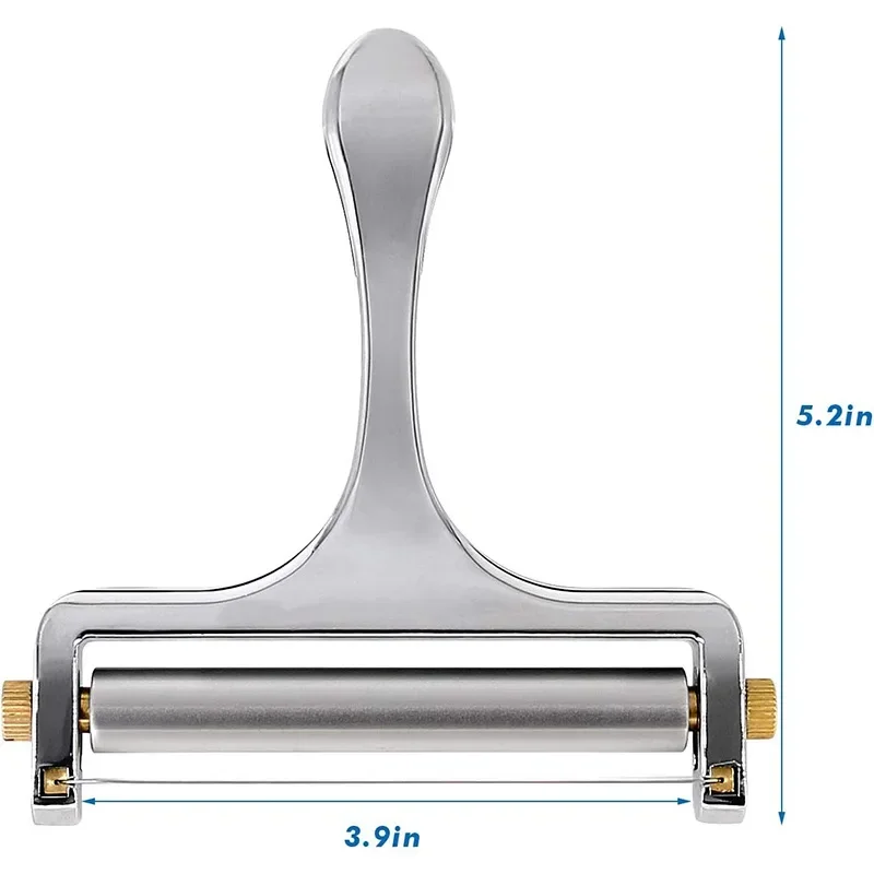 1pc Stainless Steel Wire Cheese Slicer Adjustable Thickness Cheese Cutter For Soft Semi-Hard Cheeses Kitchen Cooking Tool cheese grater cheese slicer kitchen grater