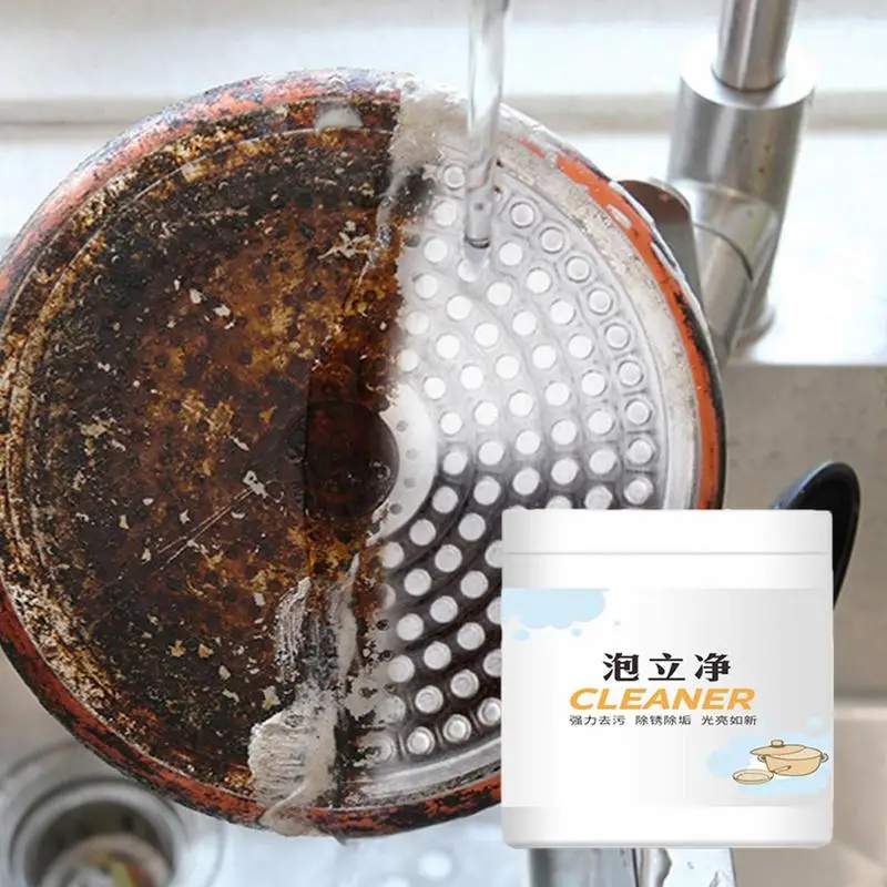 Home Heavy Oil Cleaning Powder Stain Removal Anti-Rust Kitchen Cleaning Tool for Faucets Sinks Bathtubs Toilets Floors Walls