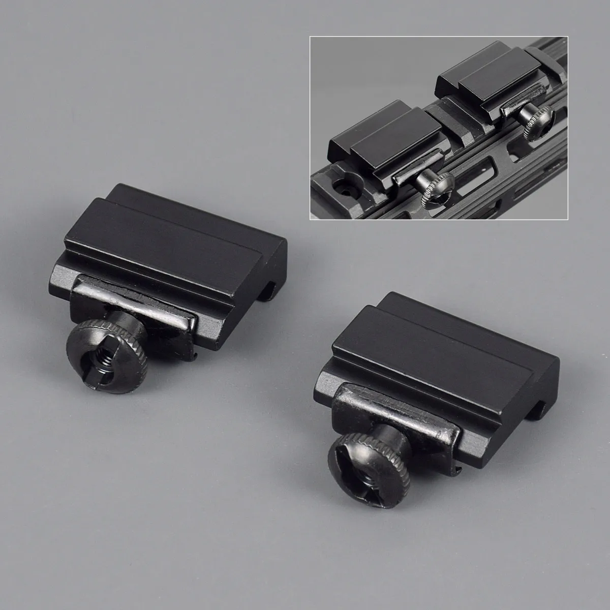 2Pcs/Pair Hunting Scope Mount 20mm to 11mm Base Weaver Picatinny Rail To Dovetail Rail Adapter Base Caza Hunting Accessories