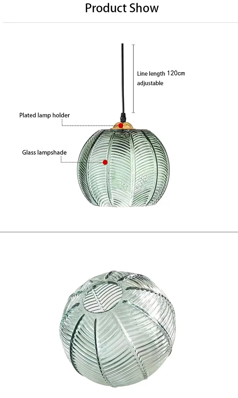 Modern Glass Pendant Light Ceiling Chandelier for Dining Room Kitchen Island Hanging Lamps Bedside Home Decor Suspension Lamp