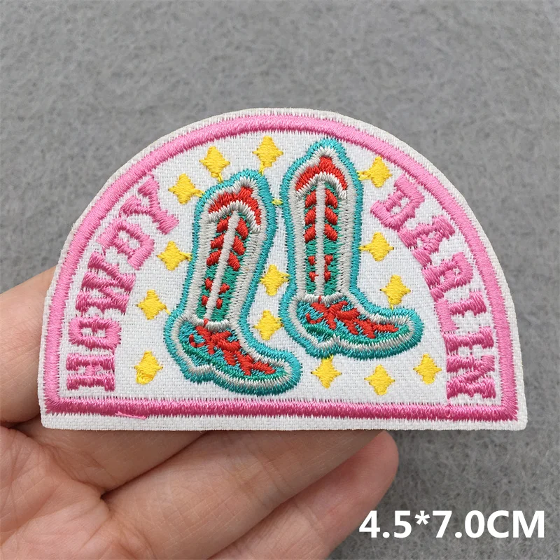 Cartoon Schmetterling Kirsche Gestickte Patches Für Kleidung Eisen Auf Patches Auf Kleidung DIY Liebe Herz Patch Für Kleidung Aufkleber – Detail 25