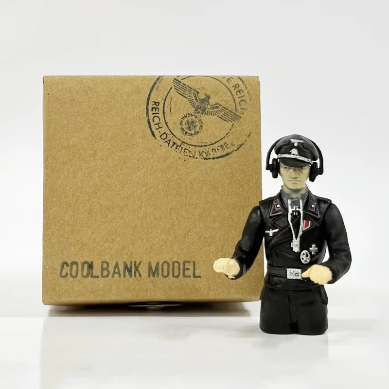 COOLBANK 1/16 RC Tank Model Simulation figure soldier HLC-0002 Black Hat Officers Armoured Crew Henglong Tank Accessories kits 6