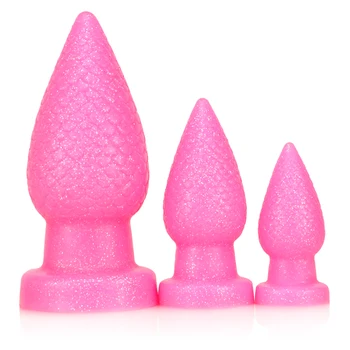 2022 Huge Anal Plug Pine Cones Butt Plug Big Soft Anal Expansion Adult Toys Prostate Massage Anal Toy Silicone Buttplug 5