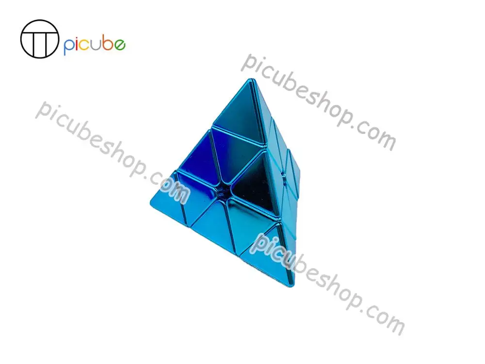 

[Picube]MeiLong Pyramid Cube Puzzles Metal Color Cube 2x2 Golden/Silver/Blue/Red/Green/Purple