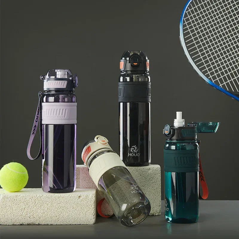 1000ml Sports Water Bottle Large Capacity Plastic Straw Water Cup Outdoor Camping Drinking Tools