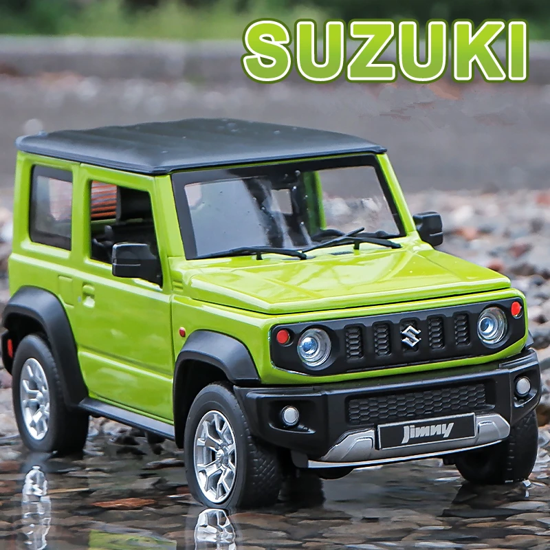 1:26 New Suzuki Jimny JB64 JB74 2019-2024 Alloy Model Toy Car Working Lights