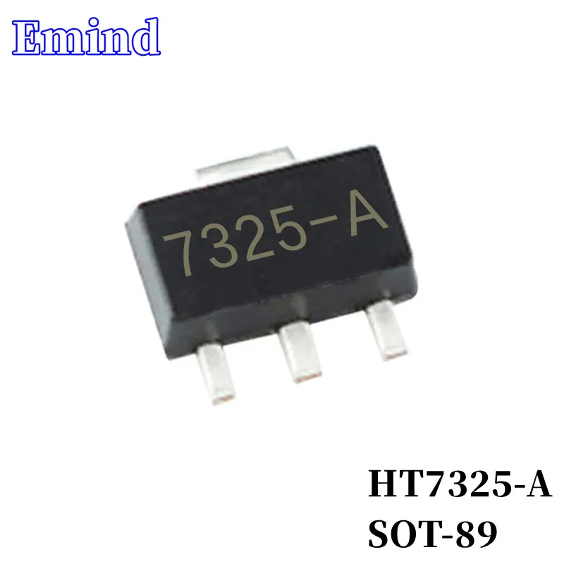 

100/200/500/1000/2000Pcs HT7325-A 7325-1 LDO SMD Low Dropout Regulator SOT-89 Low Power 3-terminal Regulator