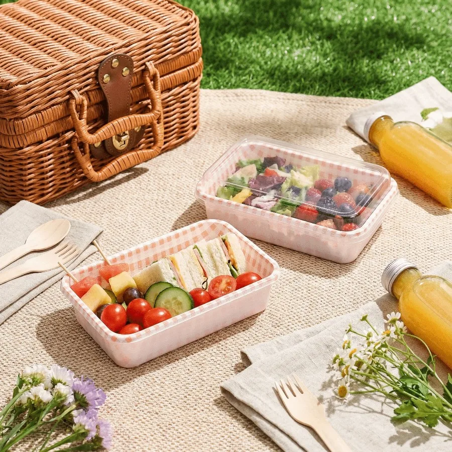 10pcs Disposable Takeout Boxes &ndash; Food-Grade PP Insulated Containers for Restaurants, Bakeries & Picnic Use