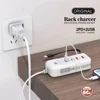 66W PD Type C Fast Charger Wall Adapter 4 Ports USB Hub EU US UK Plug Socket Outlet for iPhone Samsung Xiaomi Quick Charge