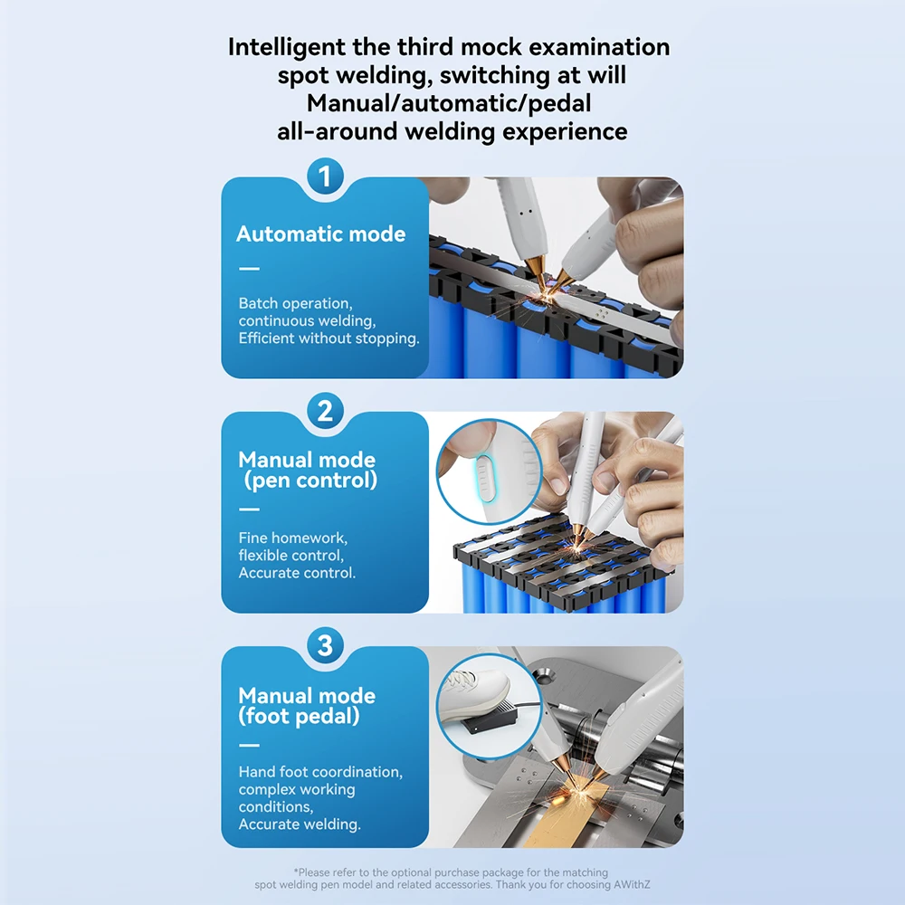 Portable Pedal Spot Welding Machine Type-C Rechargeable 18650 Lithium Battery DIY Nickel Sheet TFT Color Screen Spot Welder Tool