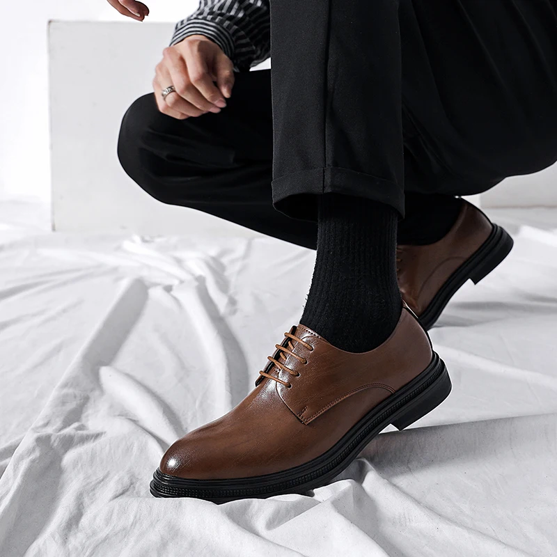 Italian Dress Shoes Men Wedding Party Shoes High Quality Casual Loafer Male Designer Flat Zapatos Hombre Plus Size 47