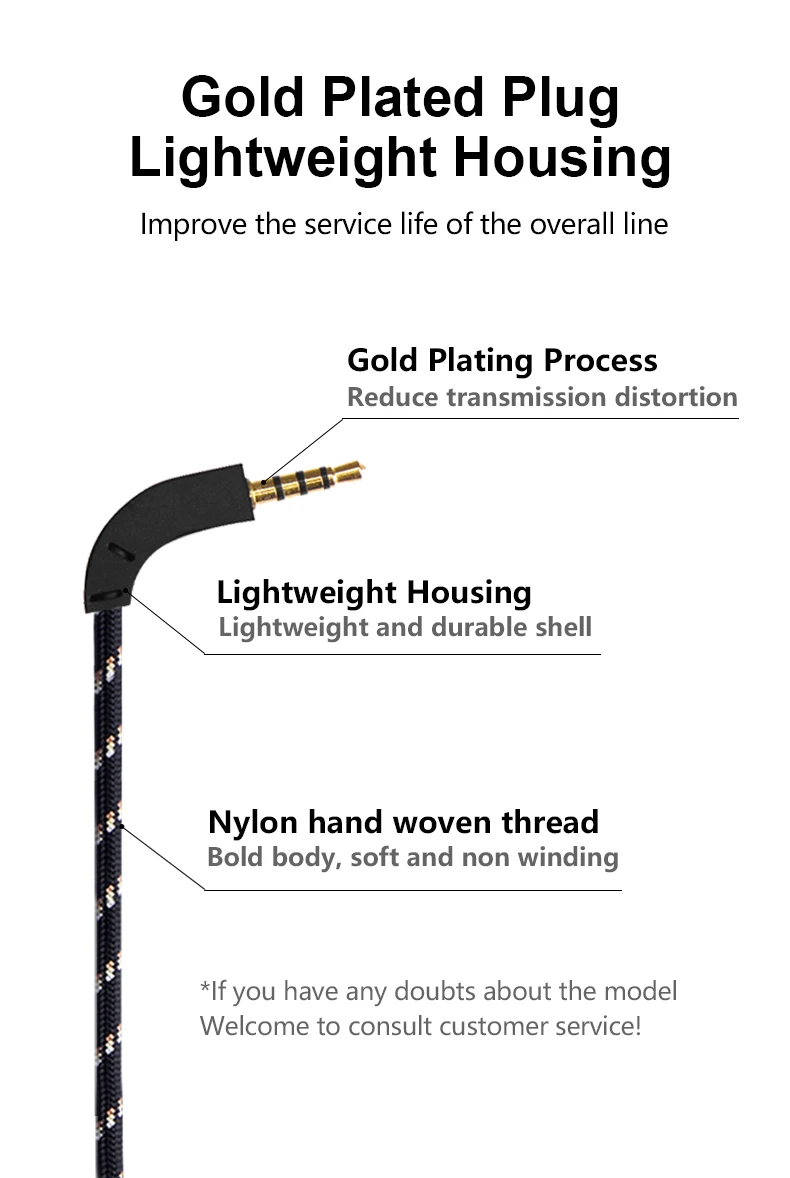 For B&W P7 P9 Earphones Replaceable Lightning to P7 P9 Upgrade Cable