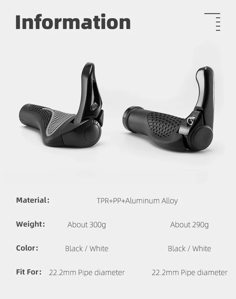 Description Picture 3 of itemShockproof Bike Grips Anti-slip MTB Handlebar Grips Ergonomics Road Bicycle Grips Bike Accessories