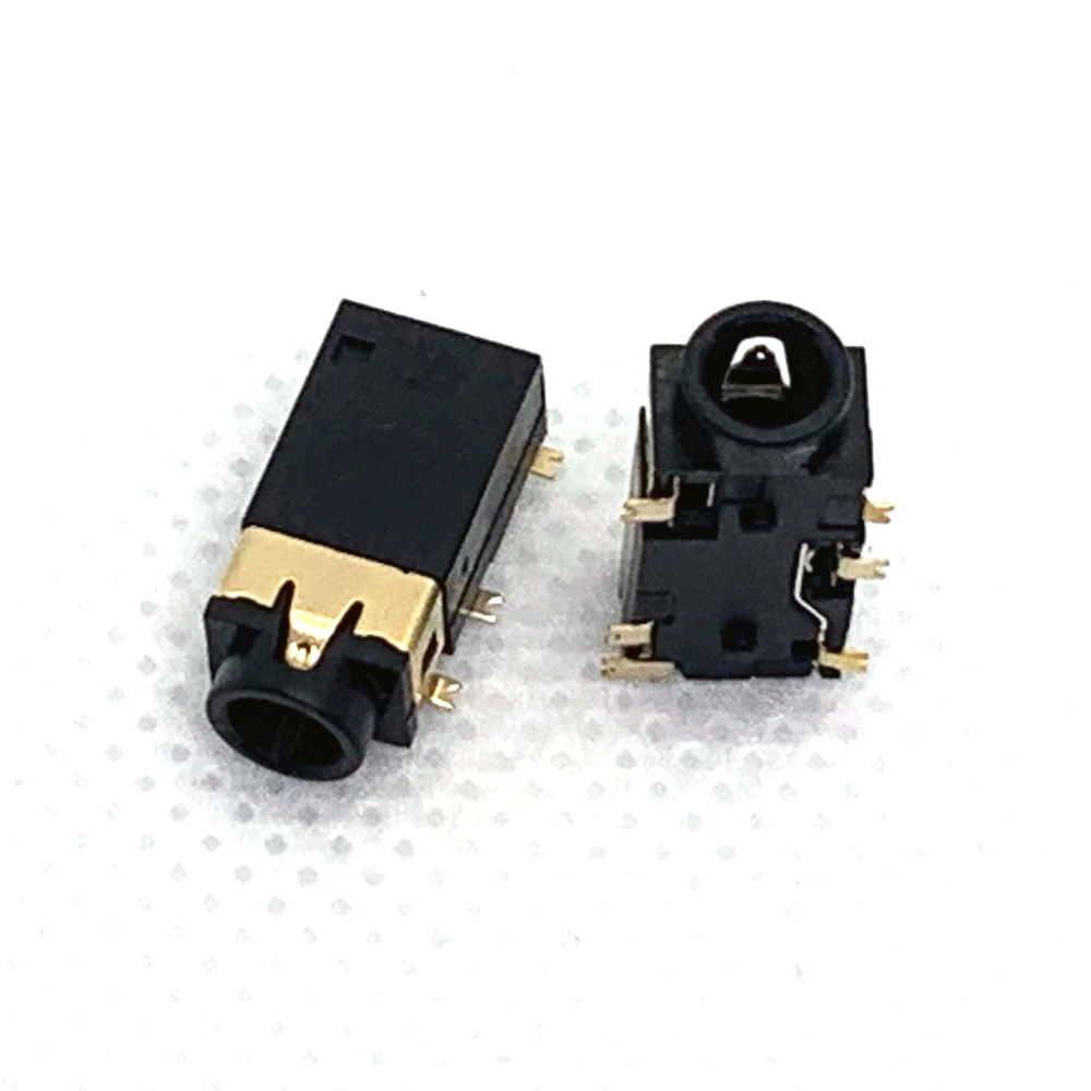 10pcs Headphone Jack Audio Socket, Surface Mounted