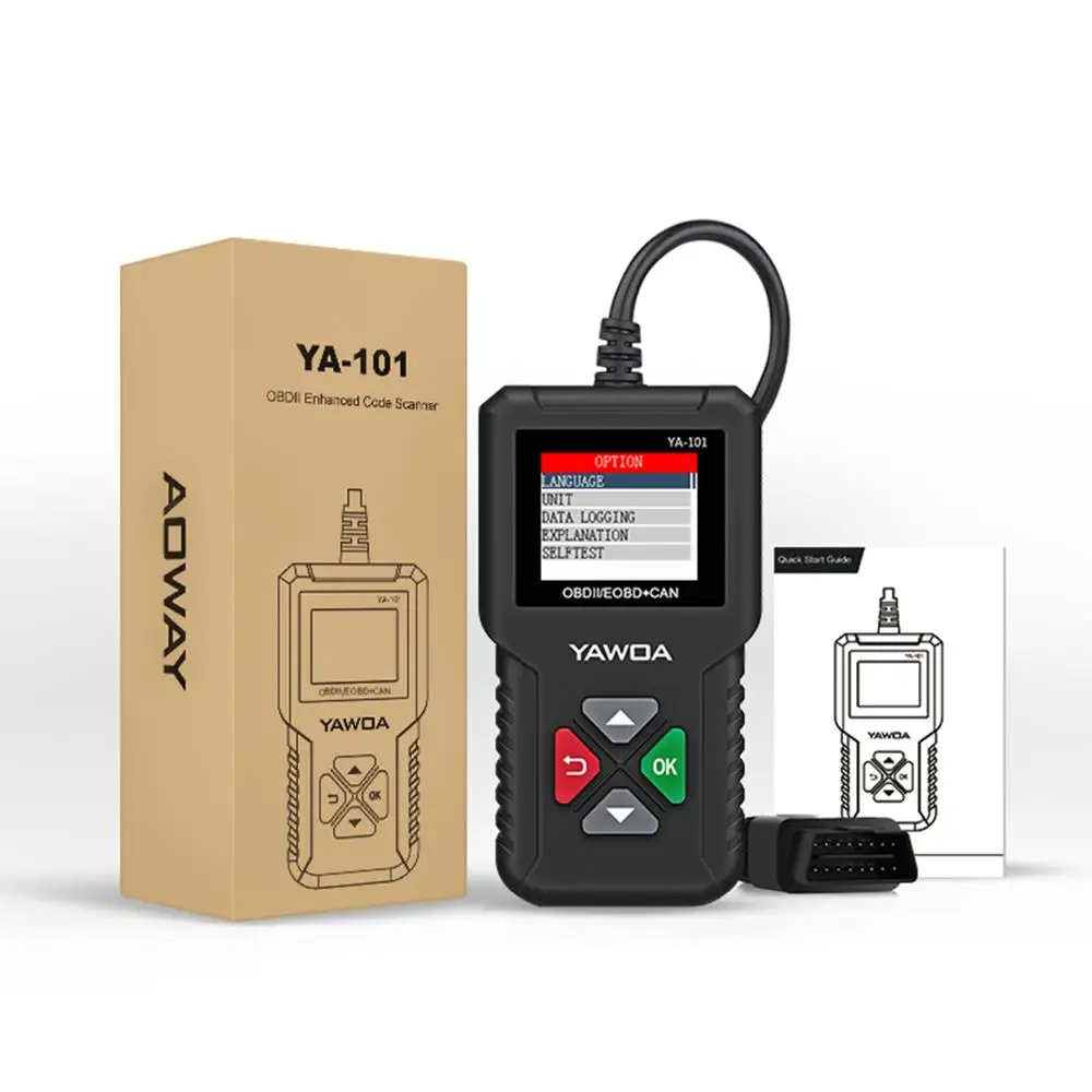 Ediag YA101 OBDII/EOBD 코드 리더 스캐너 YA-101 자동차 진단 도구 그래프 데이터스트림 OBD2 리얼 16핀 DIY 스캐너
