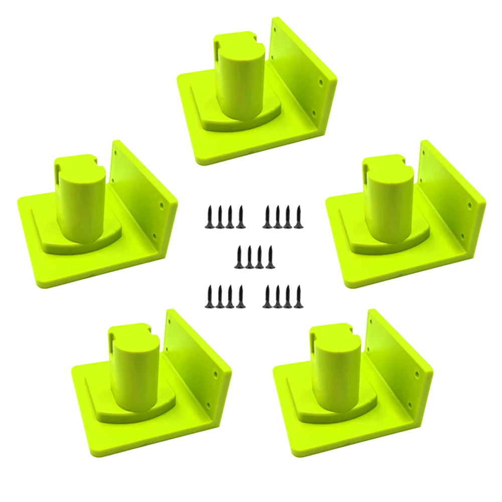

5PCS Wall Mount Machine Storage Rack for 18V One+ Battery Tool Holder Bracket Shelf for Drill