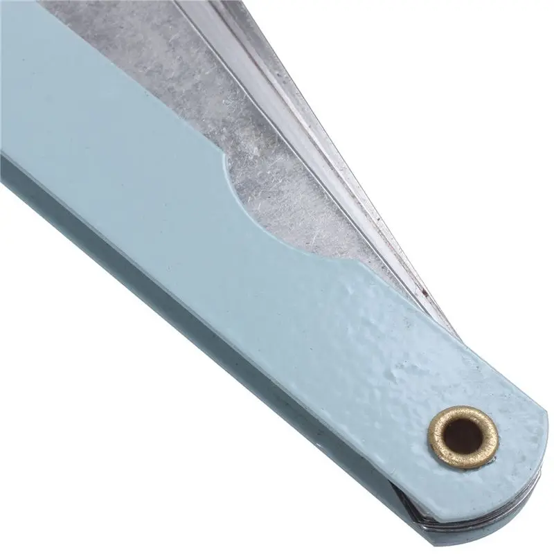 10개 200mm 길이 17잎 0.02mm-1.0mm 간격 두께 측정용 필러 게이지-[LUCK 9]