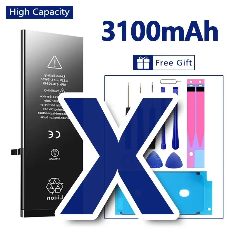High Quality 0 Cycles Battery For iPhone SE 2 4 4S 5 5S 5C 6 6S 7 8 Plus X XR XS 11 Pro Max 7P For  iPhone7 iPhonese 6splus - Image 34