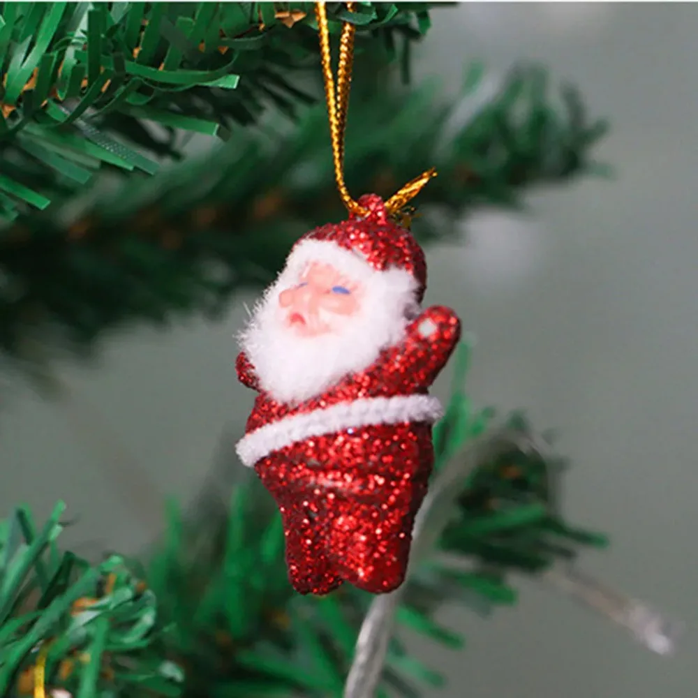 Pine Cones Xmas Tree Ornaments Snowball DIY Xmas Tree Bowknot Pendant Christmas Wreath Decor Gift Foam Pendant Party Supply