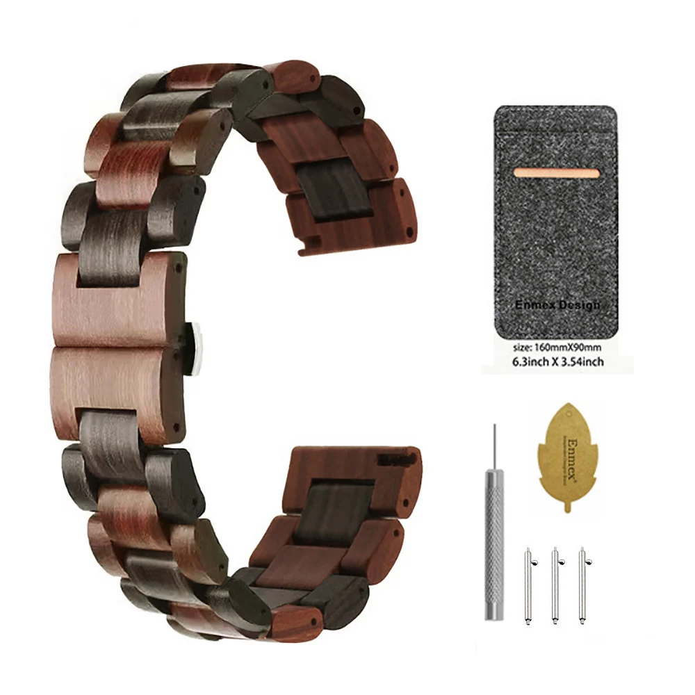 Elegant Retro Sandalwood Wooden Watch Strap