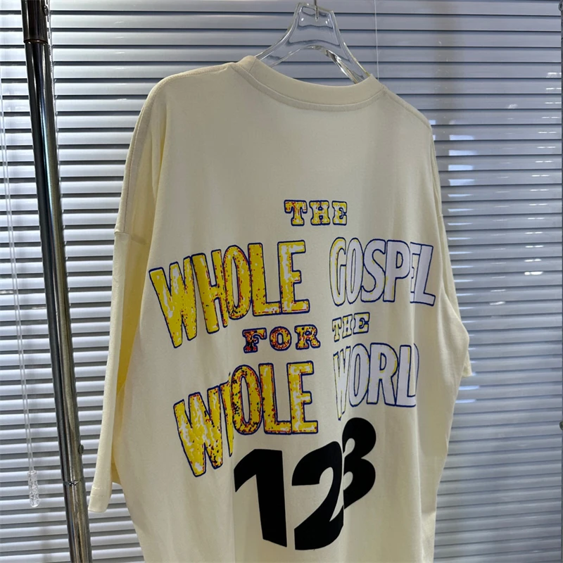 Tシャツ・カットソー RRR123 SS25 T-shirts (INRI LS95 VWHT) RRR123 High Street American Trendy Casual T-Shirt Loose