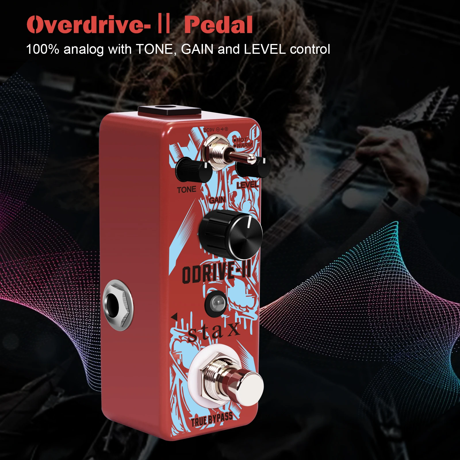 

Stax LEF-302B ODRIVE-II Classical Electronic Overdrive Guitar Effect Pedal True Bypass