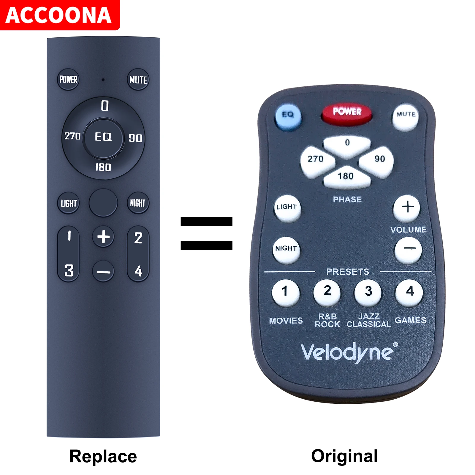 Remote control for Velodyne Universal Subwoofer Amplifier 79-023 79-024 ...