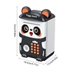 Kids Fingerprint Recognition Password Electronic Piggy Bank Toy Safe Bank Panda Cartoon Mini Atm Saving Box with Light and Music 6