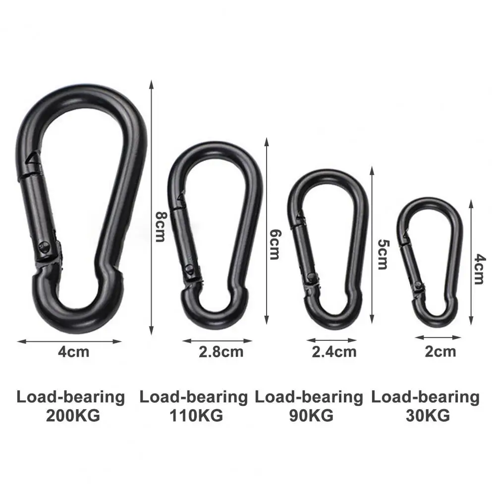 climbing carabiner 5Pcs Convenient Electroplated Multipurpose Smooth Heavy-Duty Quick Link Rope Connectors