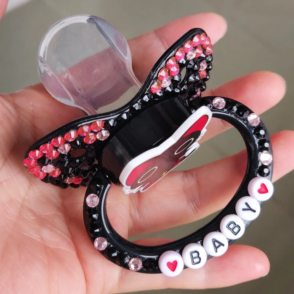 DDLG Cute Black Cart Design Adult Silicone Pacifier for Stress Relief Silicone Soother Pacifiers For Autisms 5