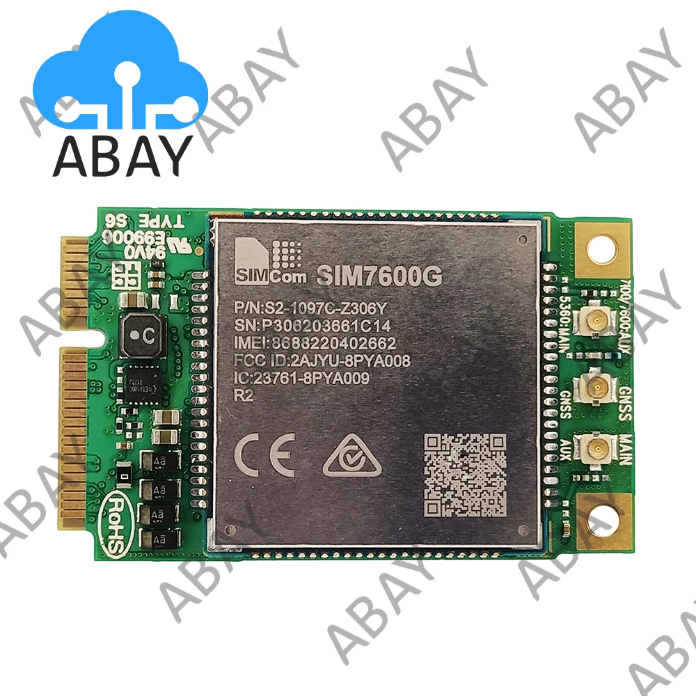 Sim6600 Em2 Module SIMCOM-SIM7600G-R2-MiniPCIE-LTE-CAT4-Wireless-Module-Development-Board ...