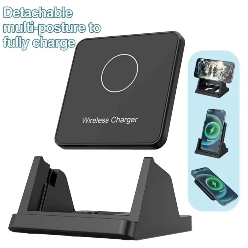 30W Wireless Charger Pad Stand Desktop Cell Phone Fast Charging Station For iPhone 16 15 14 Huawei Samsung Galaxy S24 S23 Note