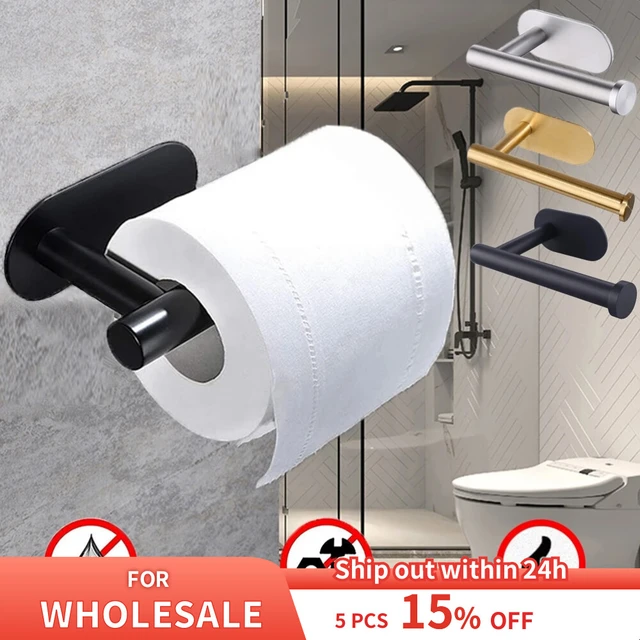 Adhesive Paper Towel Holder For Kitchen Napkin Rack Toilet Paper Holder  Tissue Dispenser Cabinet Storage Bathroom Accessories - AliExpress