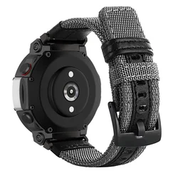 Durable Nylon Sports Strap - Premium Adjustable Smartwatch Band - T - Rex 2 (Grey)
