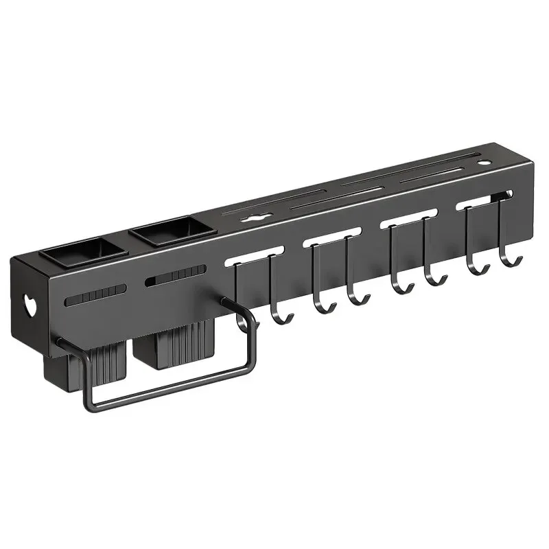 Stainless Steel Kitchen Organiser Wall Mounted Multifunctional Knife Organiser Knife & Chopstick Holder Integrated