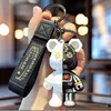 key ring Creative semi anatomical mechanical teddy bear keychain, personalized car keychain, couple backpack decoration, 5