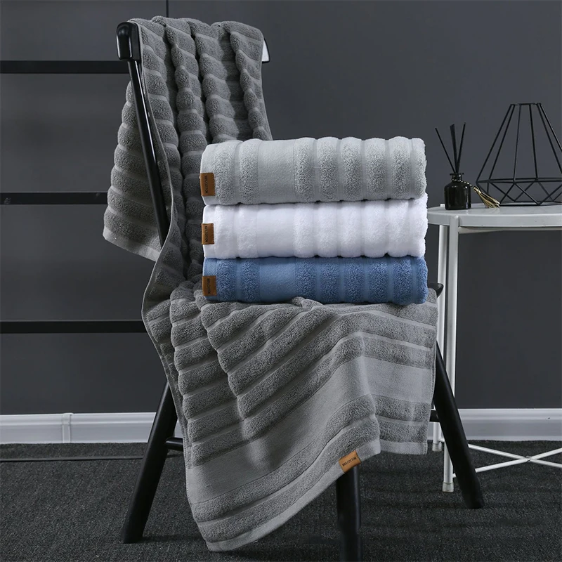 

100% Cotton Bath Towel Set Warm High Quality Beach Fashion Hotel Water Absorbent Soft Microfiber Swimming Sports Travel Towel