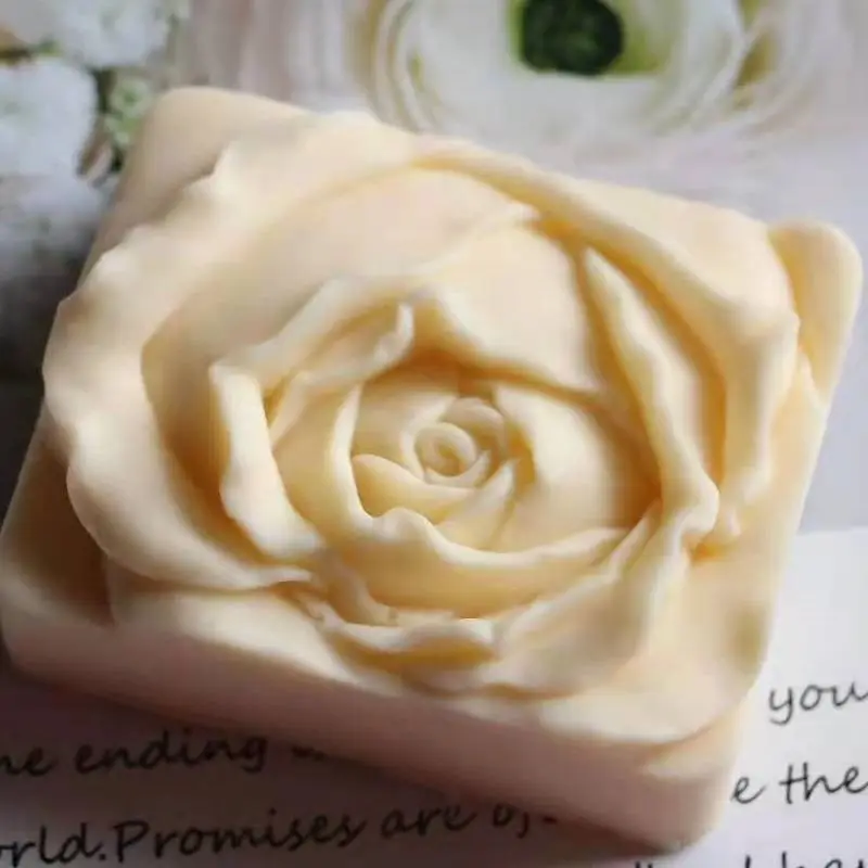 Silicone Mold Rose Flower for Handmade Soap Candle Cake Wax Melt