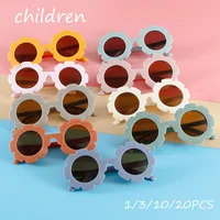 1/3/10/20PCS Children's Sunglasses For Outings, UV Protection, Sunglasses, Cute Sun Flowers, Baby Decorative Glasses
