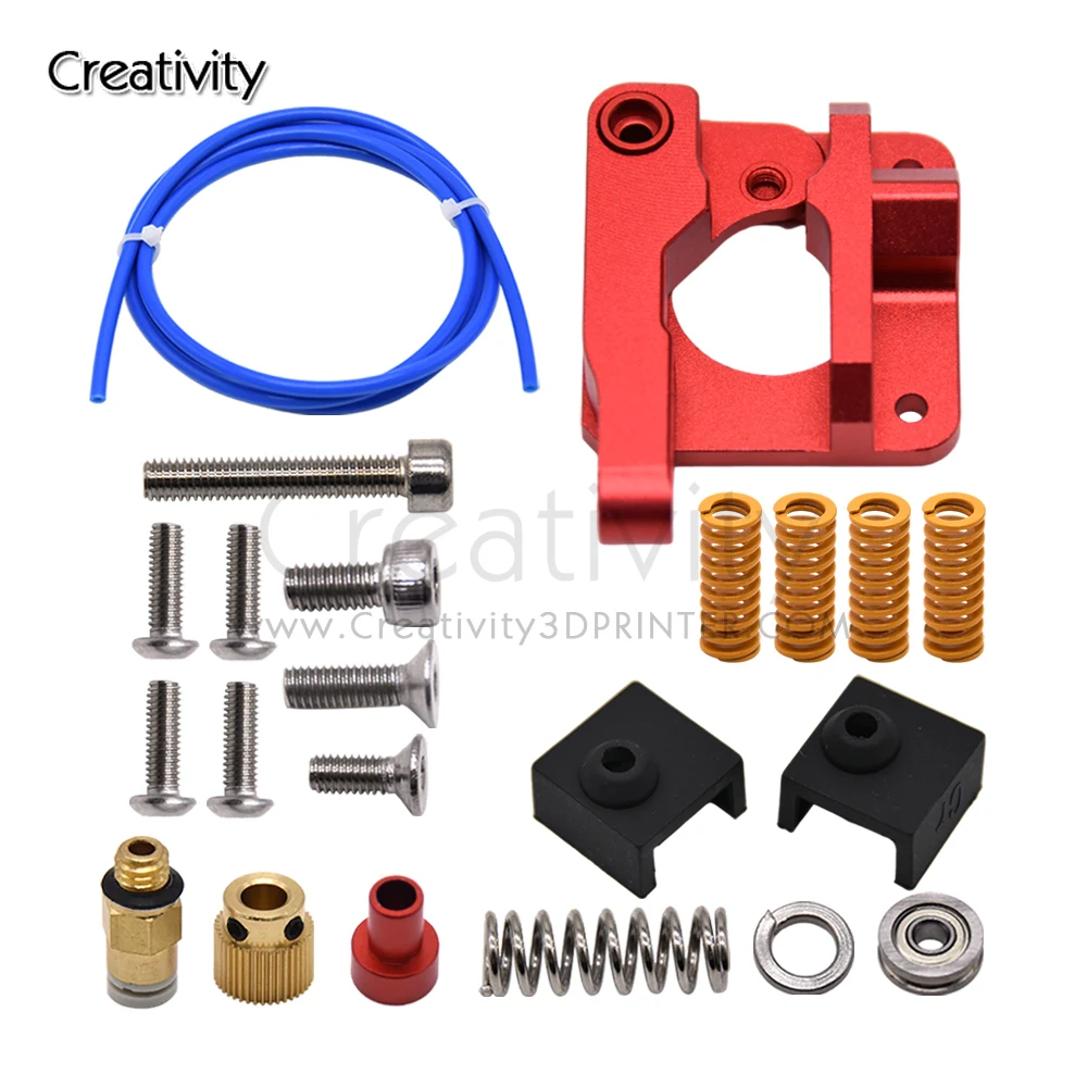 3D Printer Long-Distance Remote Metal Ender 3 CR10 Extruder+Leveling Spring+PETG Tube+MK8 Silicone Sleeve Cover J-head