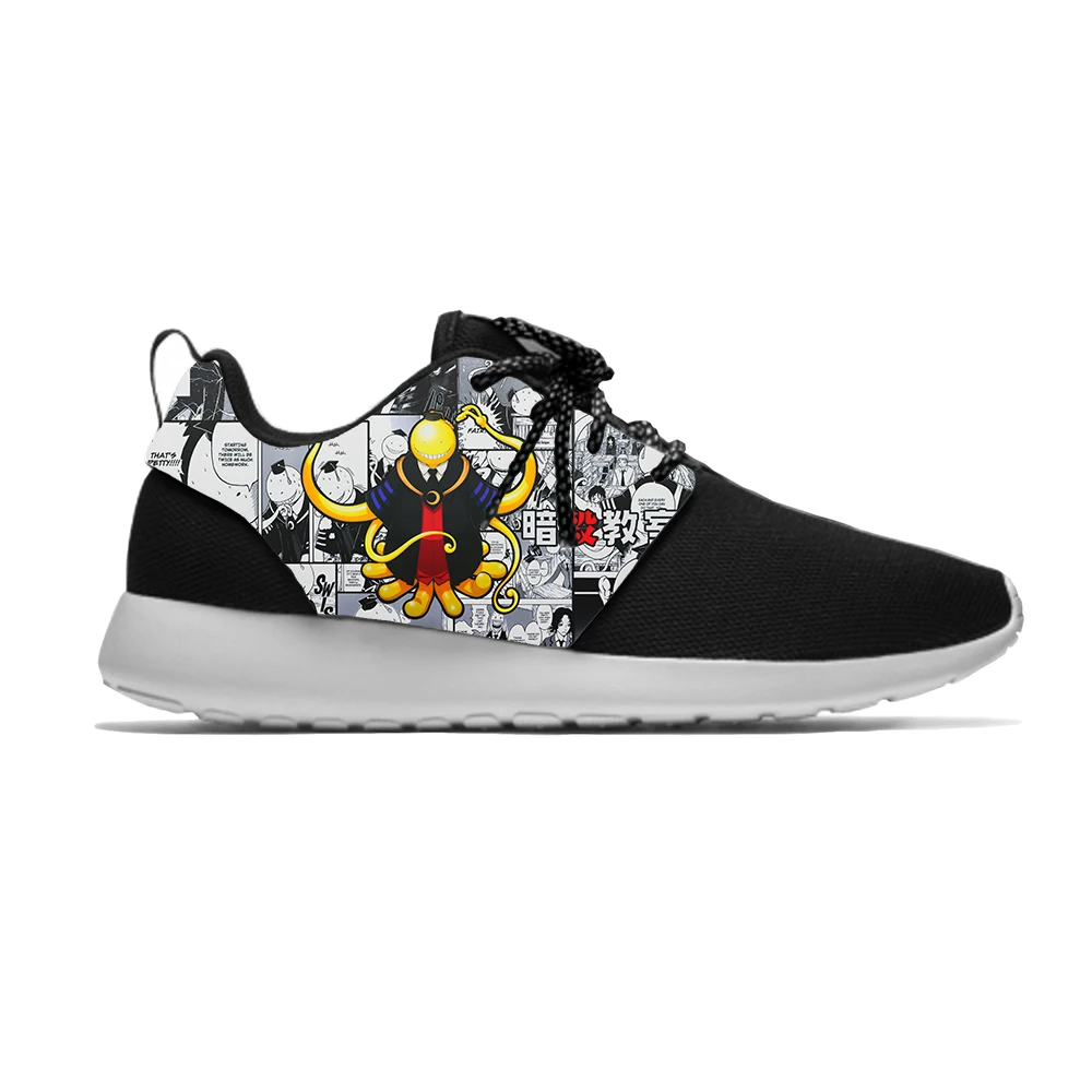 

Japanese Anime Assassination Classroom Korosensei Sport Running Shoes Casual Breathable Lightweight 3D Print Men Women Sneakers