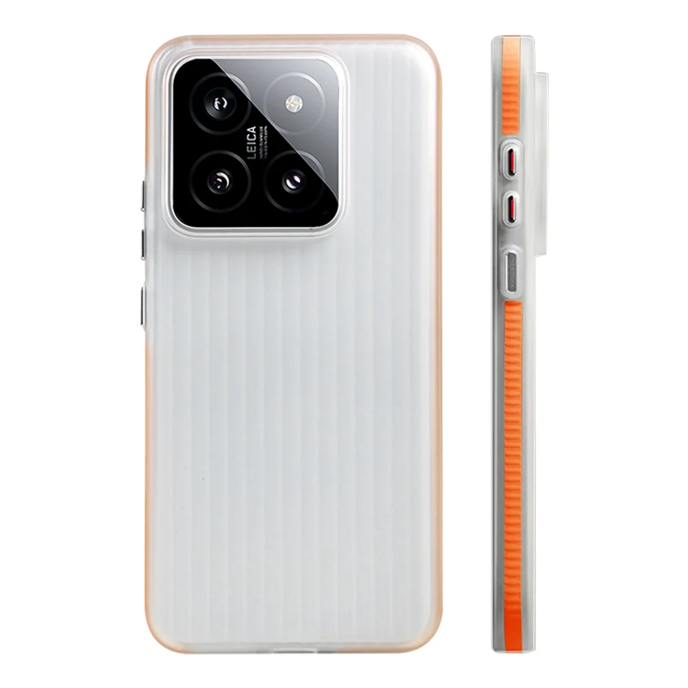 Corrugated Pattern Non-Slip Magnetic Wireless Charging Case - Hard Matte Back Cover